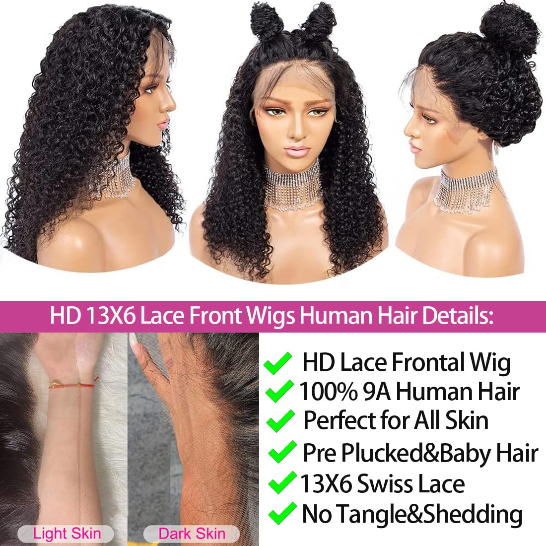 SYHGK pre-plucked 200% density wig for fuller, ready-to-style look