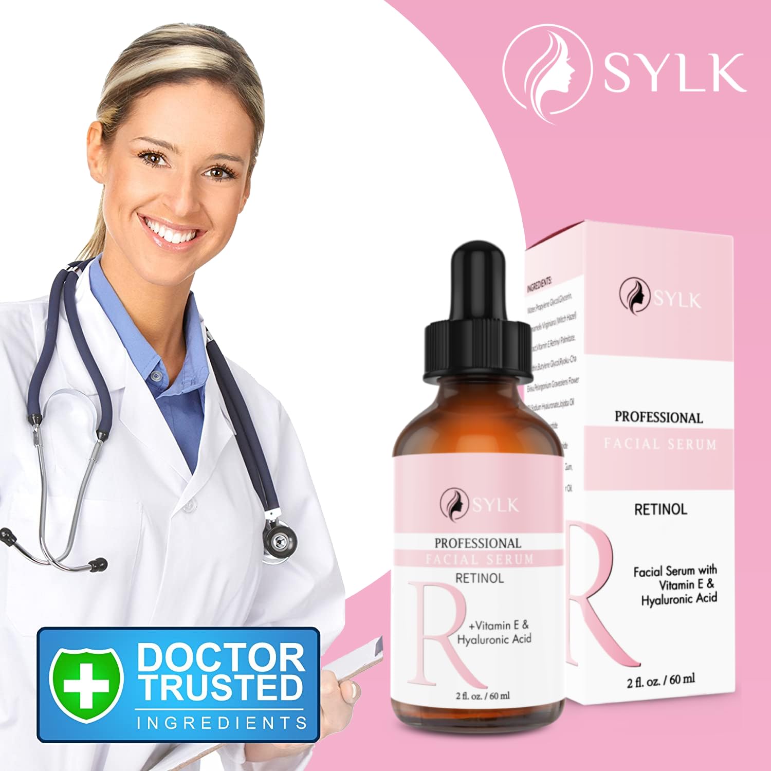Sylk use on face, neck, and décolleté for comprehensive care