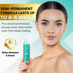 Sylvia Lashes dark brown tint cream blends grays for natural results.
