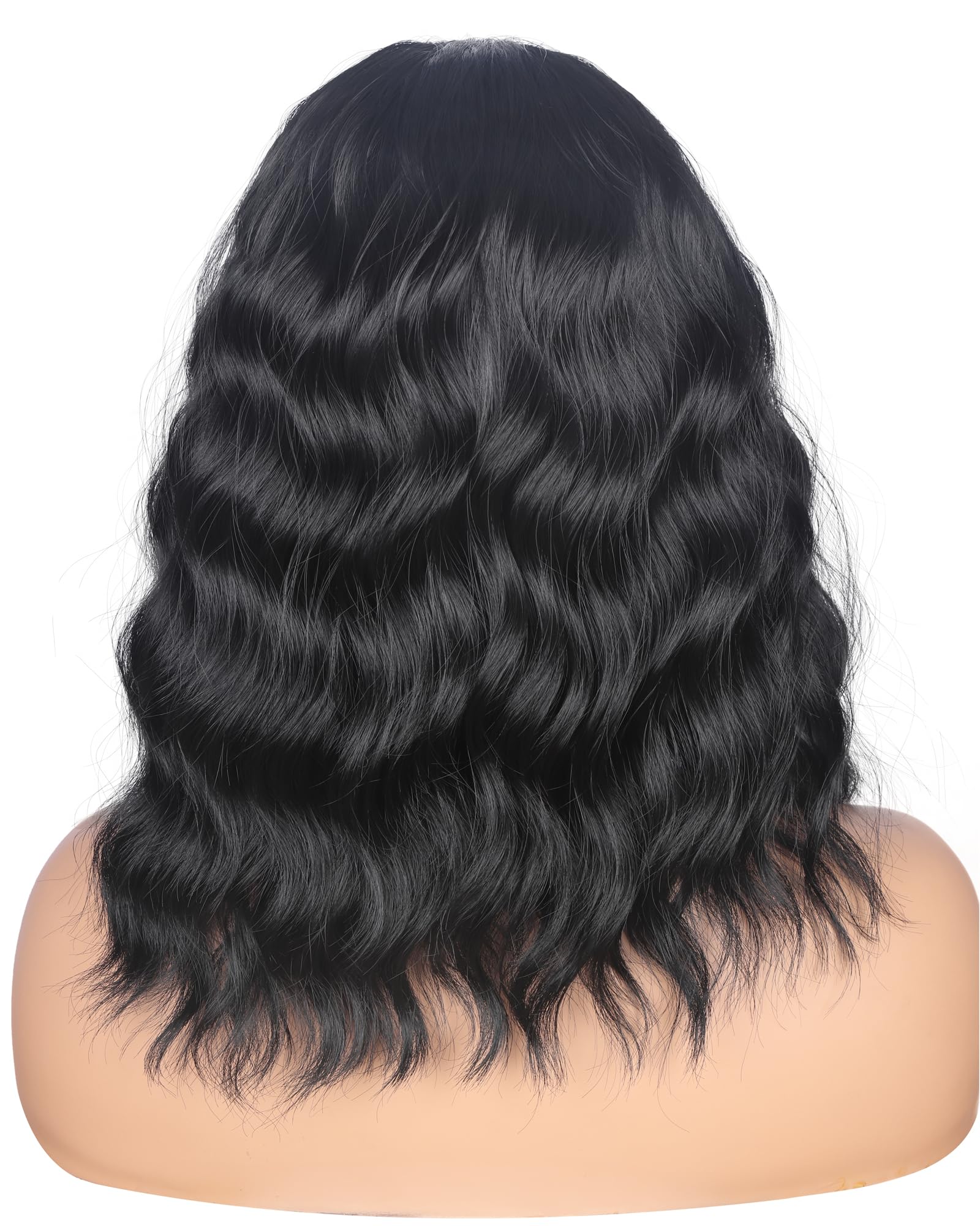 SYMEIW Premium synthetic headband wig allows restyling up to 302°F.