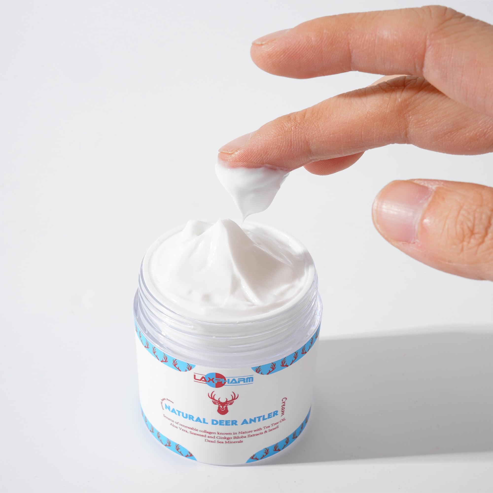 Symo Kane after-application glow hints at refreshed skin.