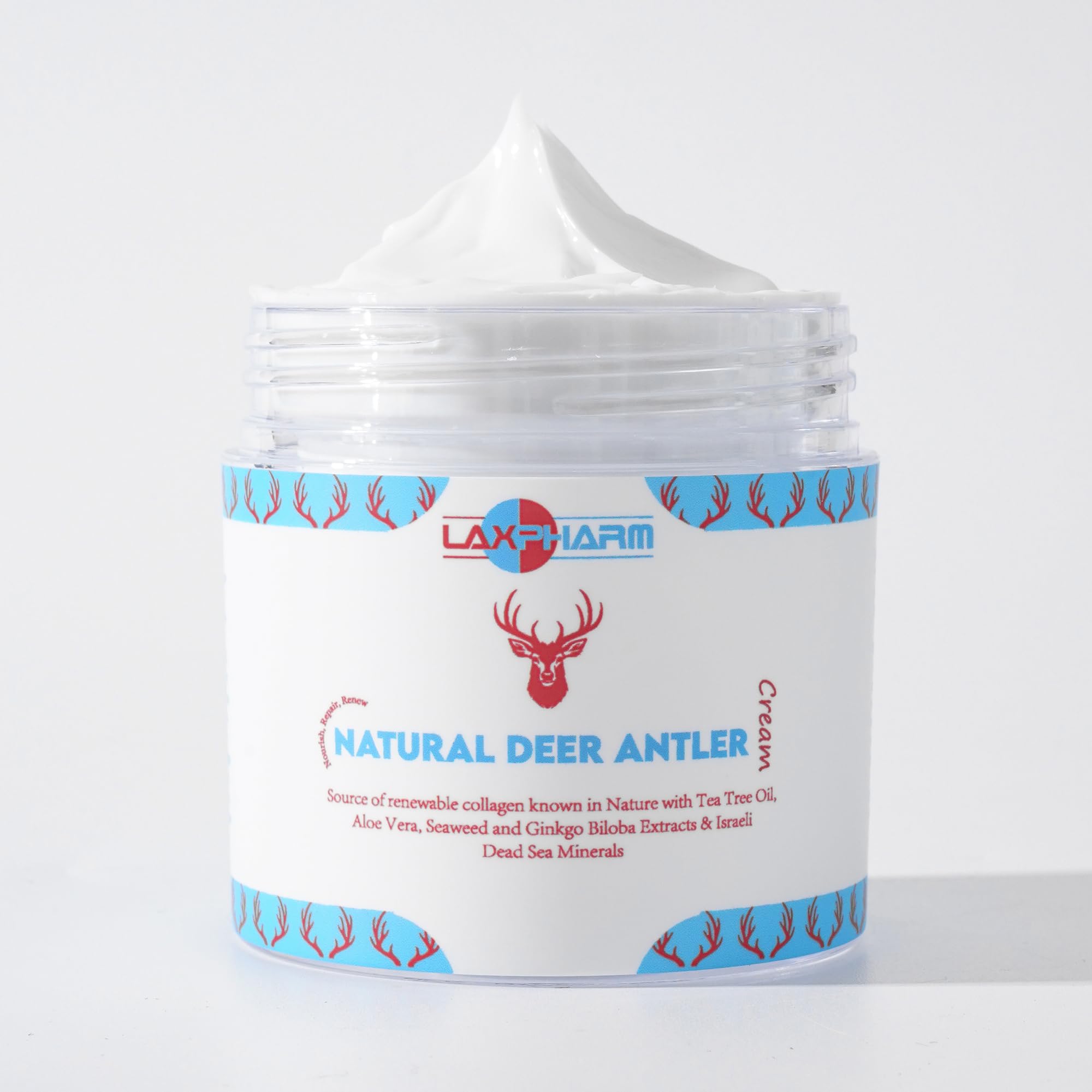 Symo Kane cream texture swirl indicates quick-absorb formula.