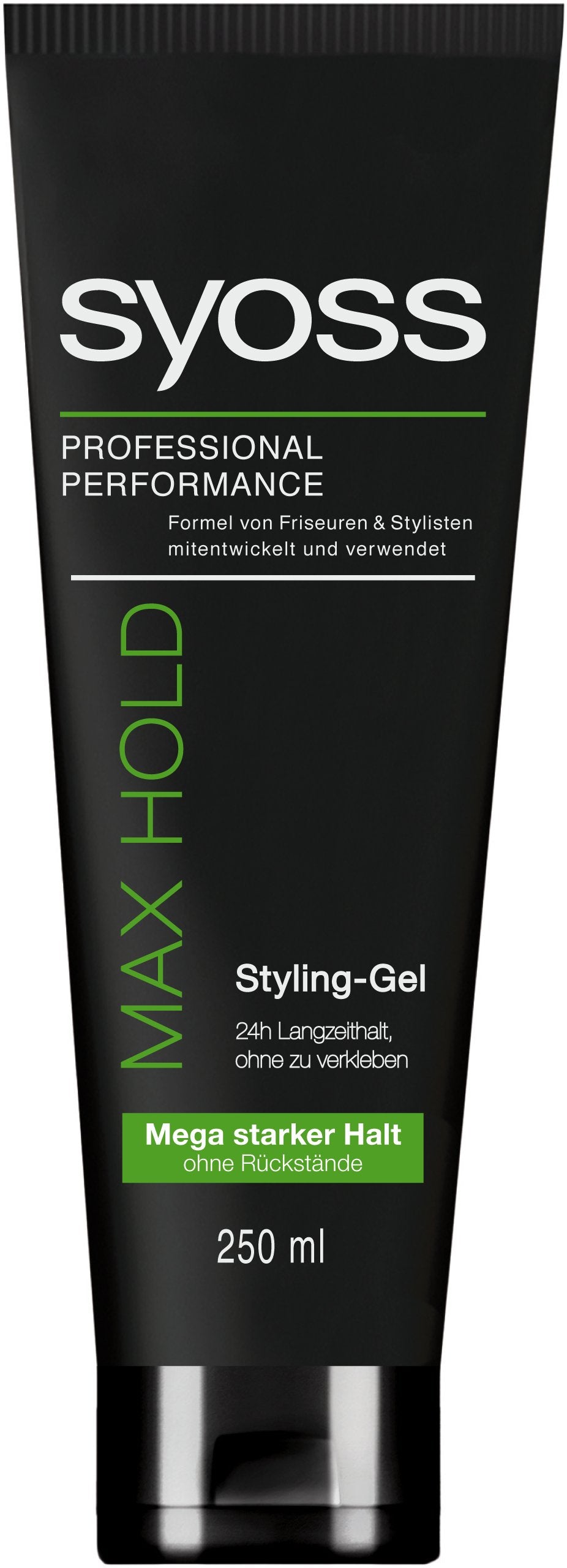 Syoss styling-gel-max-hold offers all-day control with a non-sticky hold for versatile styling.