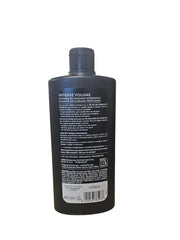 Syoss Volume Shampoo lather demonstrates silicone-free formula for volume without weigh-down.