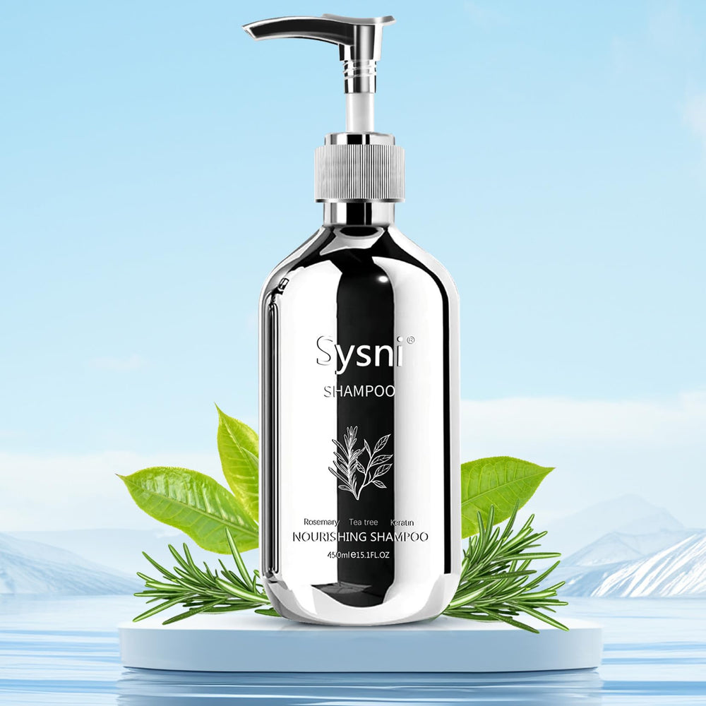 Sysni Rosemary Tea Tree Keratin Shampoo bottle front view supports scalp vitality