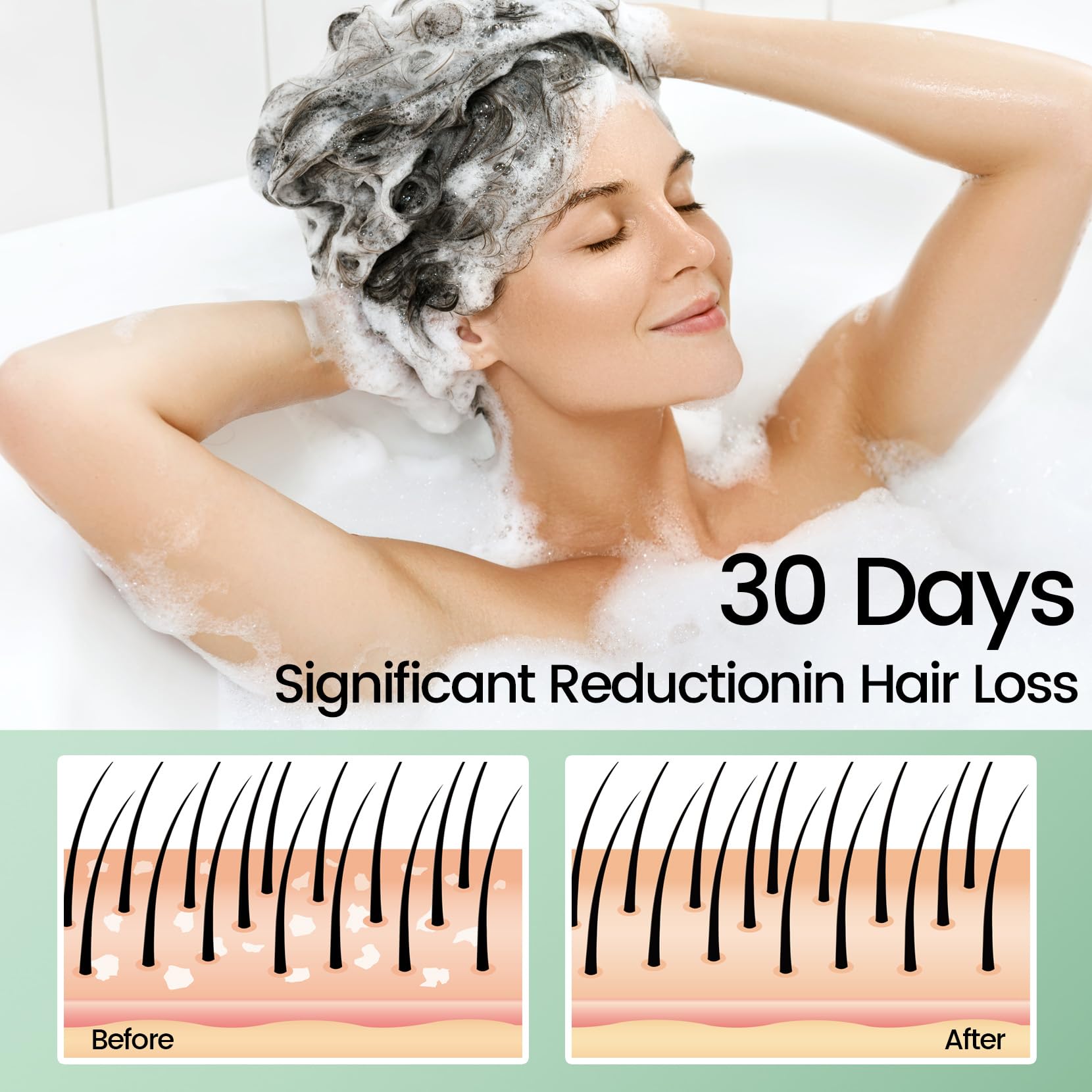 Sysni Rosemary Tea Tree Keratin Shampoo for women and men suitable for diverse hair types