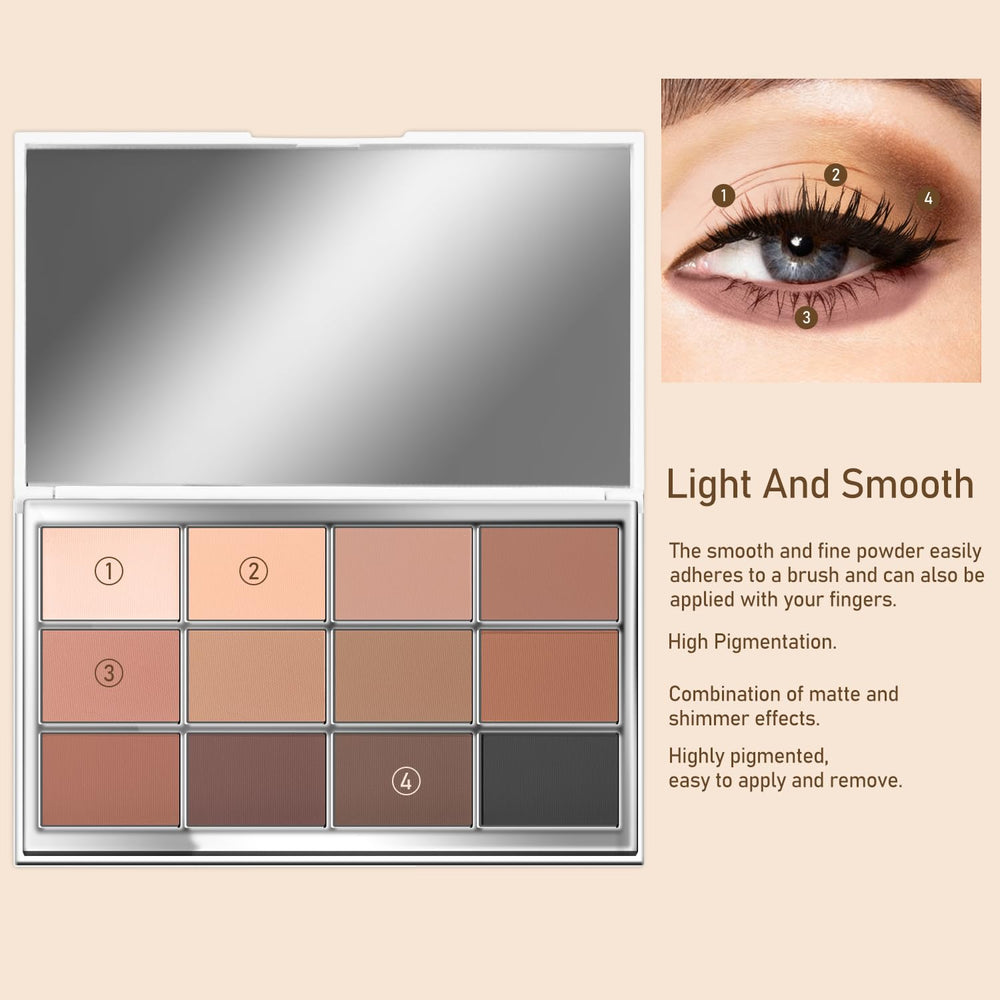 SZDYM Chameleon Eyeshadow Palette compact travel size fits in a small bag for on the go.