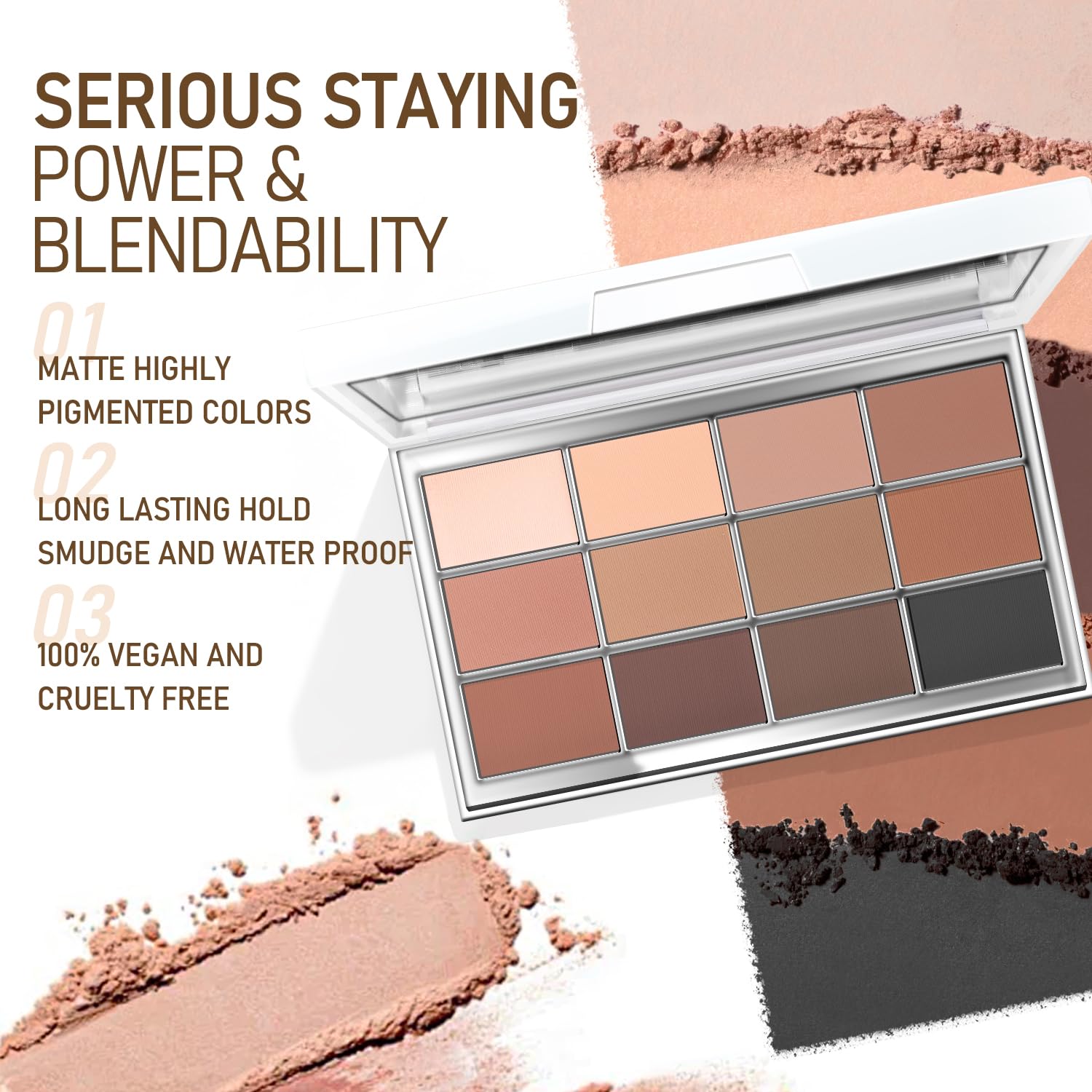 SZDYM Chameleon Eyeshadow Palette open case displays versatile shades for daily wear.