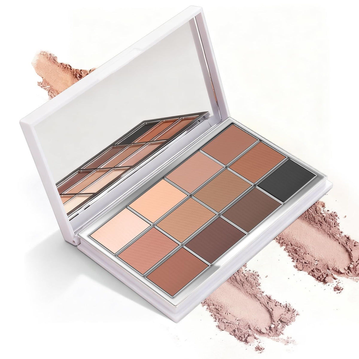 SZDYM Chameleon Eyeshadow Palette swatches show vibrant color payoff and multidimensional duochrome shimmer.