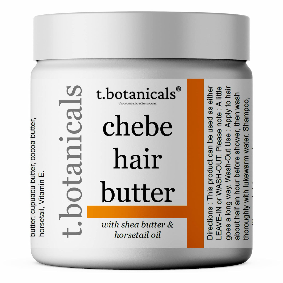 t.botanicals Chebe butter jar texture showing rich, creamy consistency