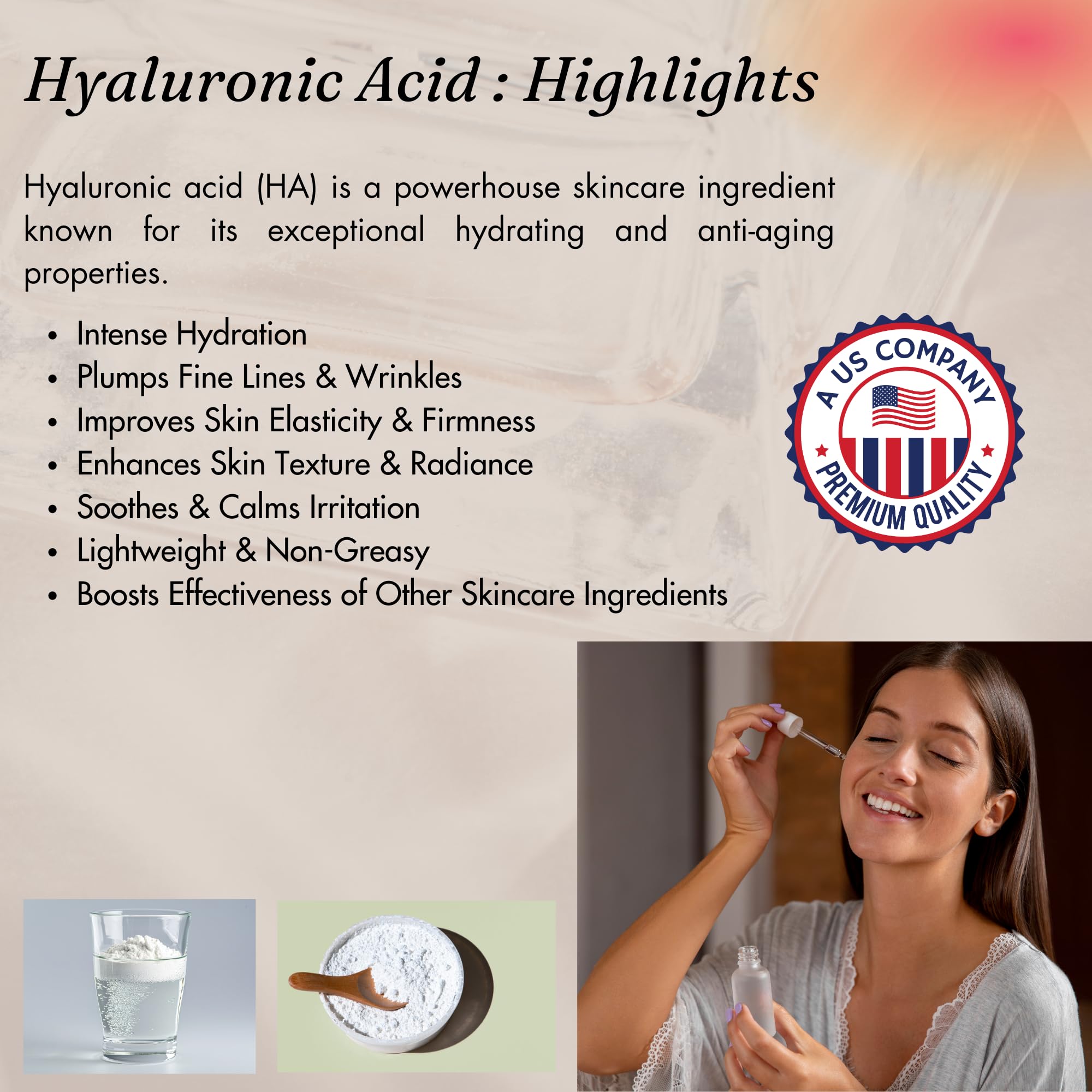 t.botanicals Hyaluronic Acid Powder jar close-up highlighting texture and purity