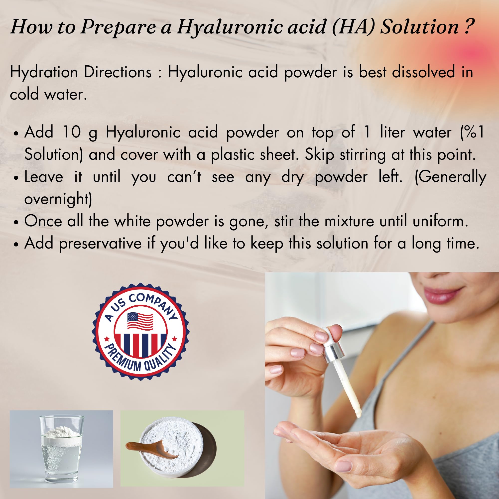 t.botanicals Hyaluronic Acid Powder microtexture detail suggests smooth finish