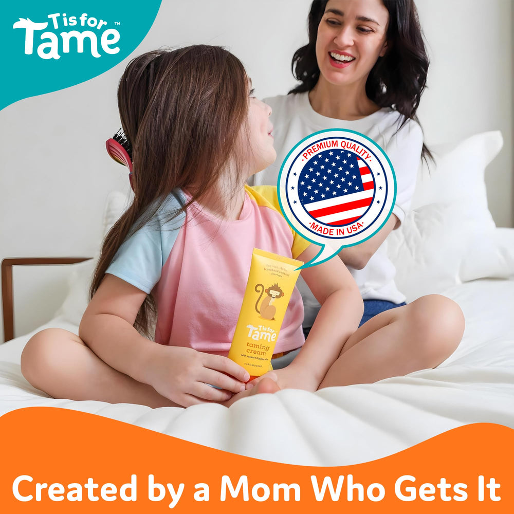 T is for Tame ingredients label coconut and jojoba.