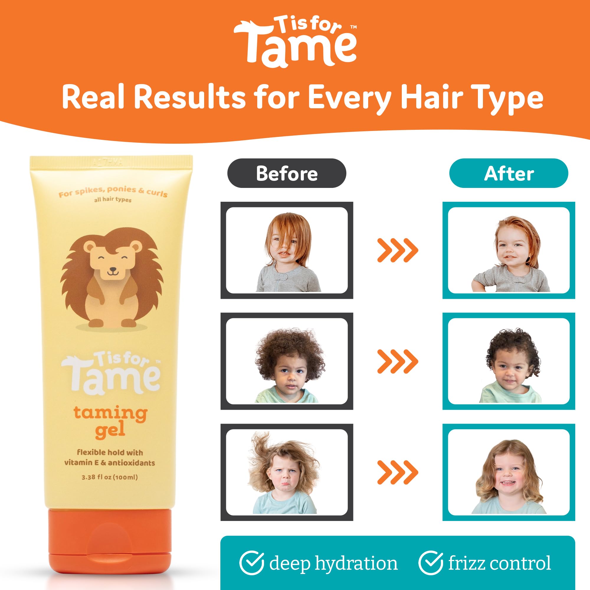 T is for Tame taming gel curl definition for active kids