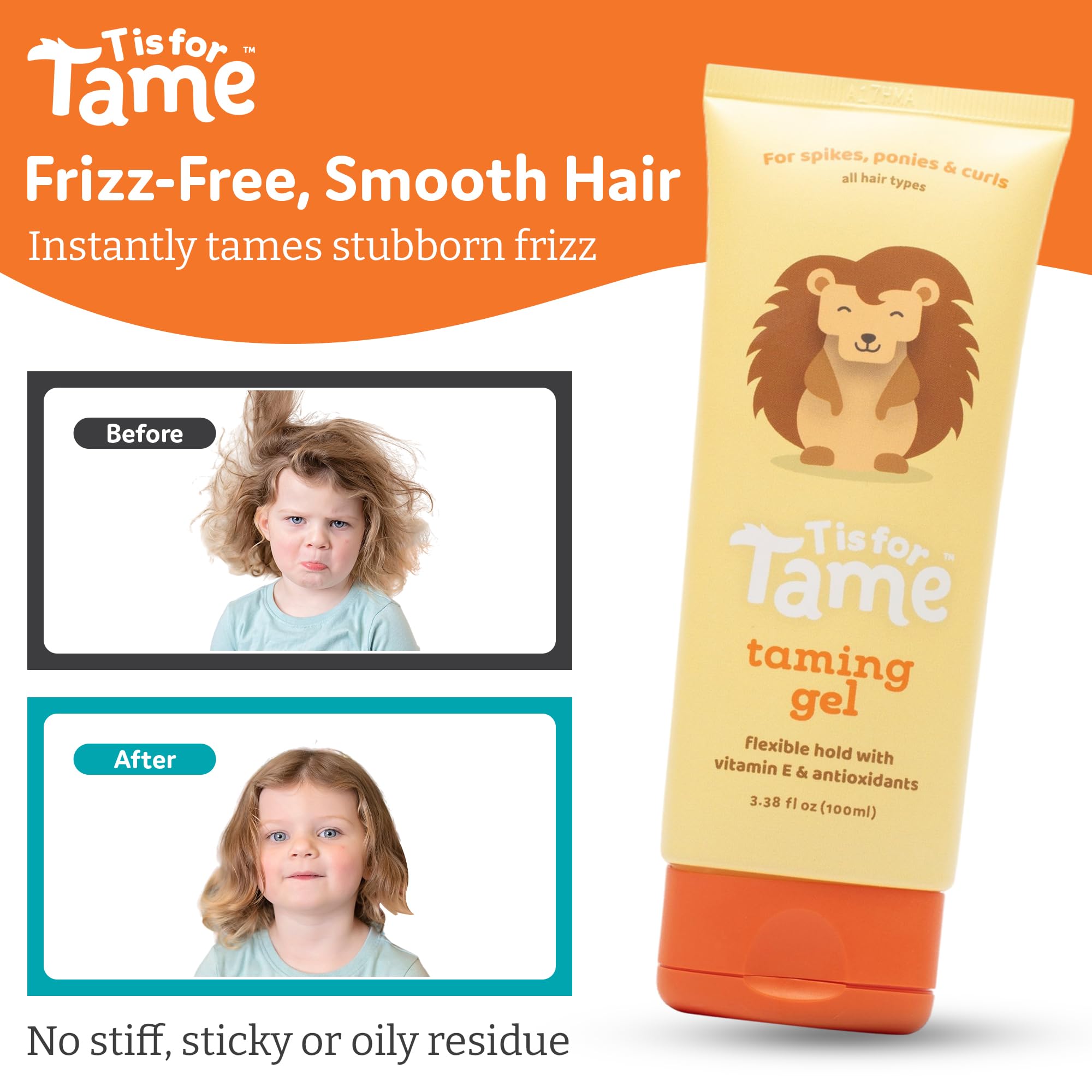 T is for Tame taming gel smooth application for wet or dry hair