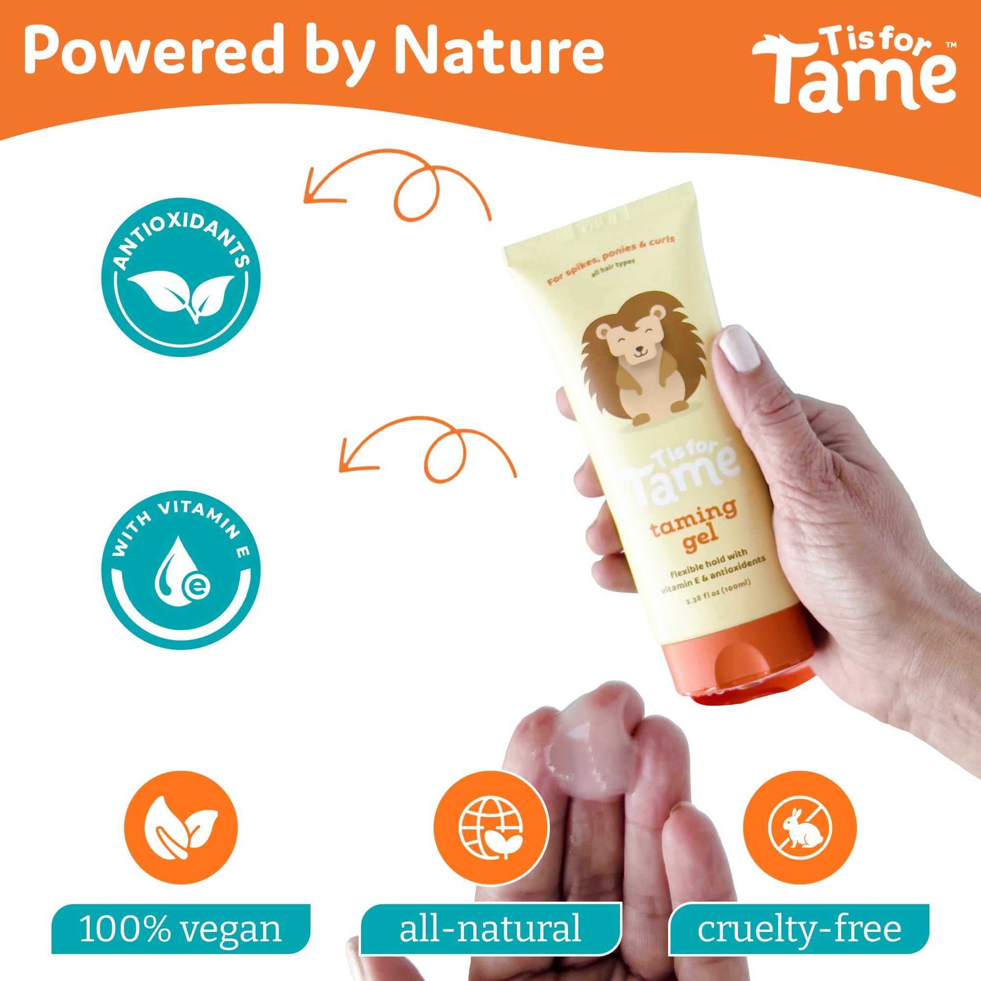 T is for Tame taming gel soft hold for natural styles