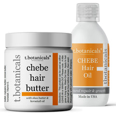 t.botanicals Chebe Oil bottle with lavender for moisture and detangling prep