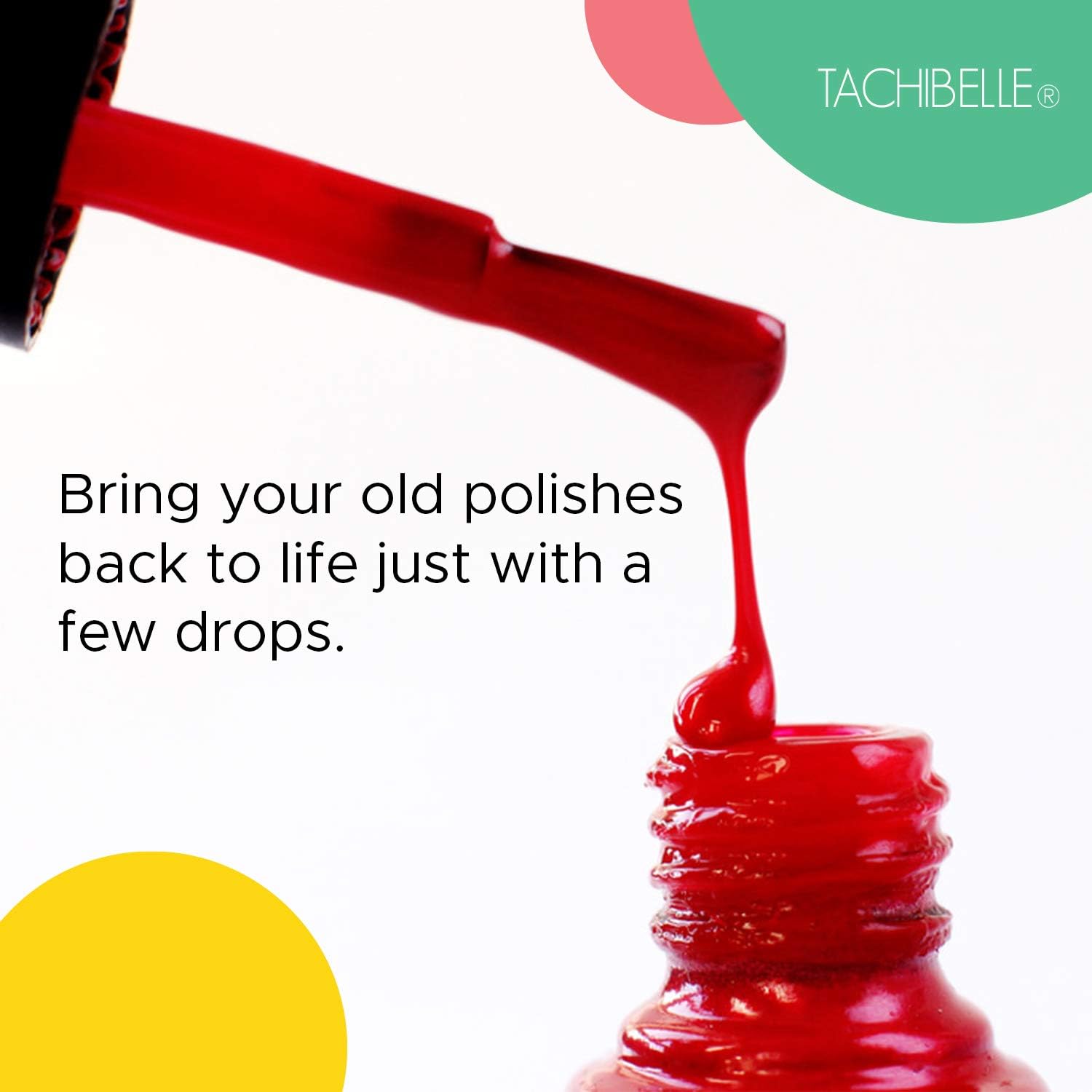 Tachibelle Nail Polish Thinner cap-storage mode preserves formula and prevents evaporation.