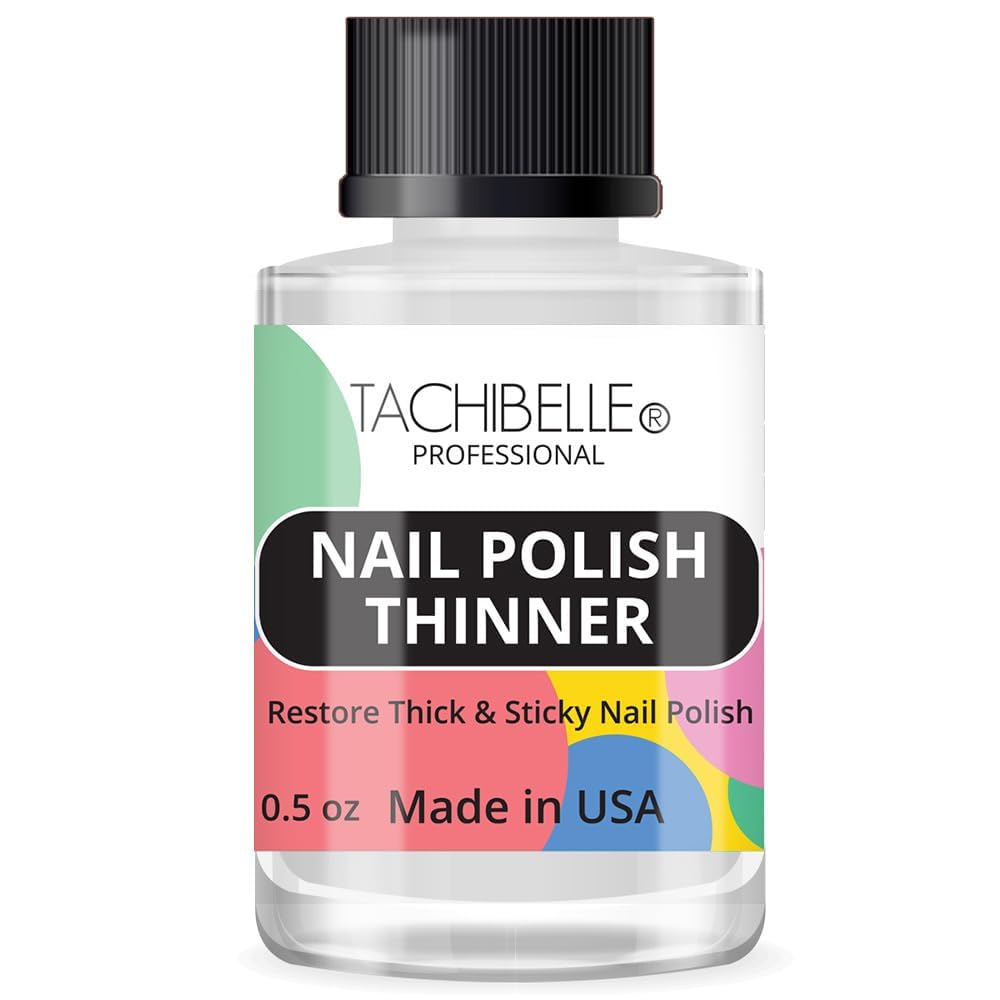 Tachibelle Nail Polish Thinner shows controlled drops for even restoration.