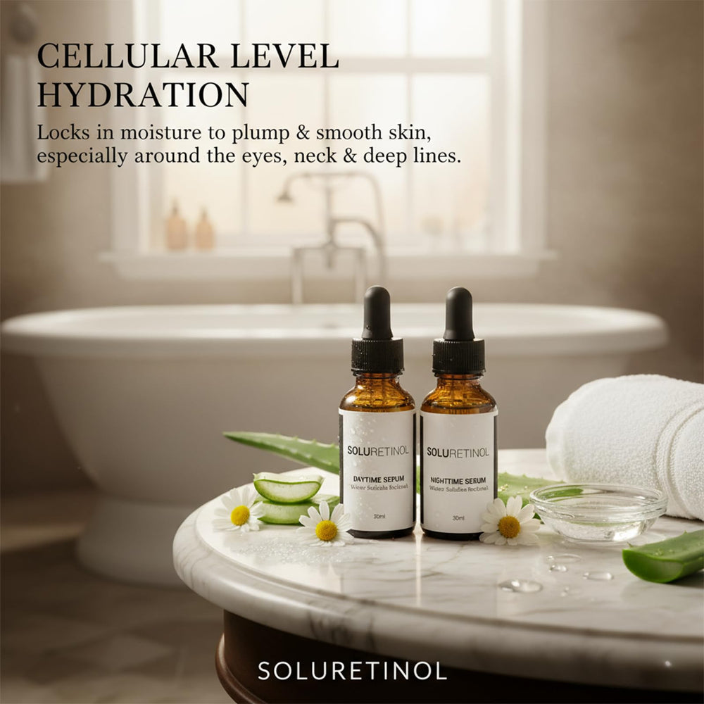 TACOHO Soluretinol pea-sized dispense demonstrates precise dosing.