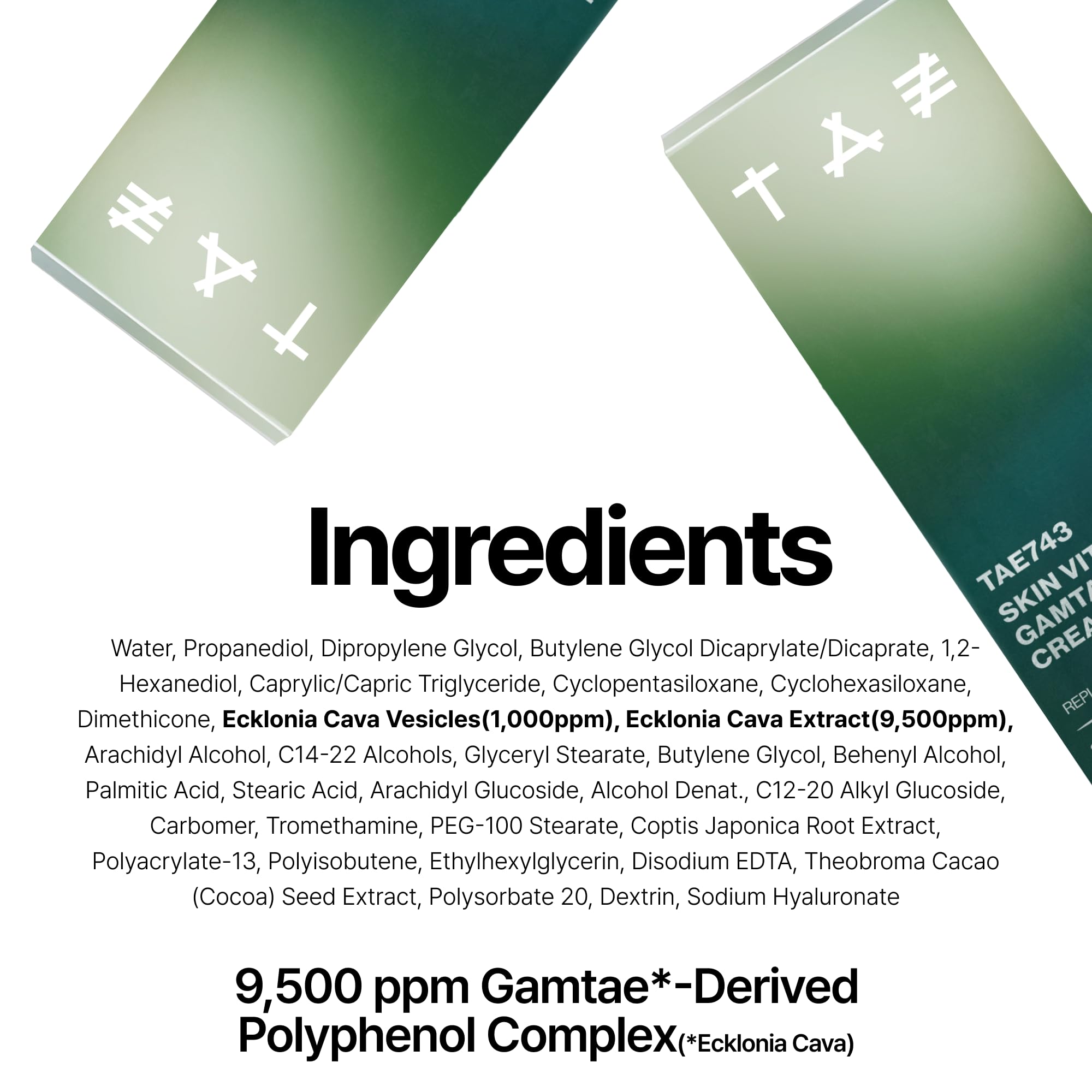 TAE743 Skin Vitality Cream ingredients highlight nature-derived care