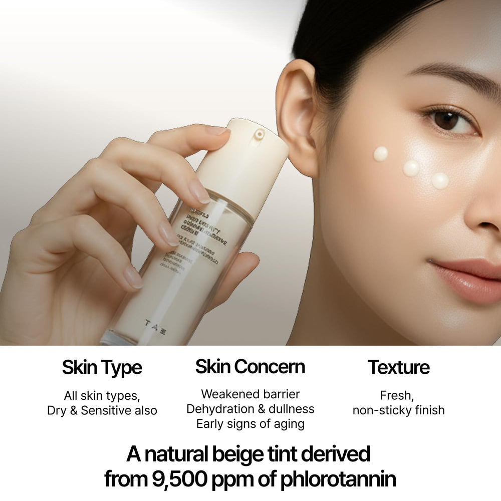 TAE743 Skin Vitality Cream sea plant illustration hints at Gamtae exosome benefits