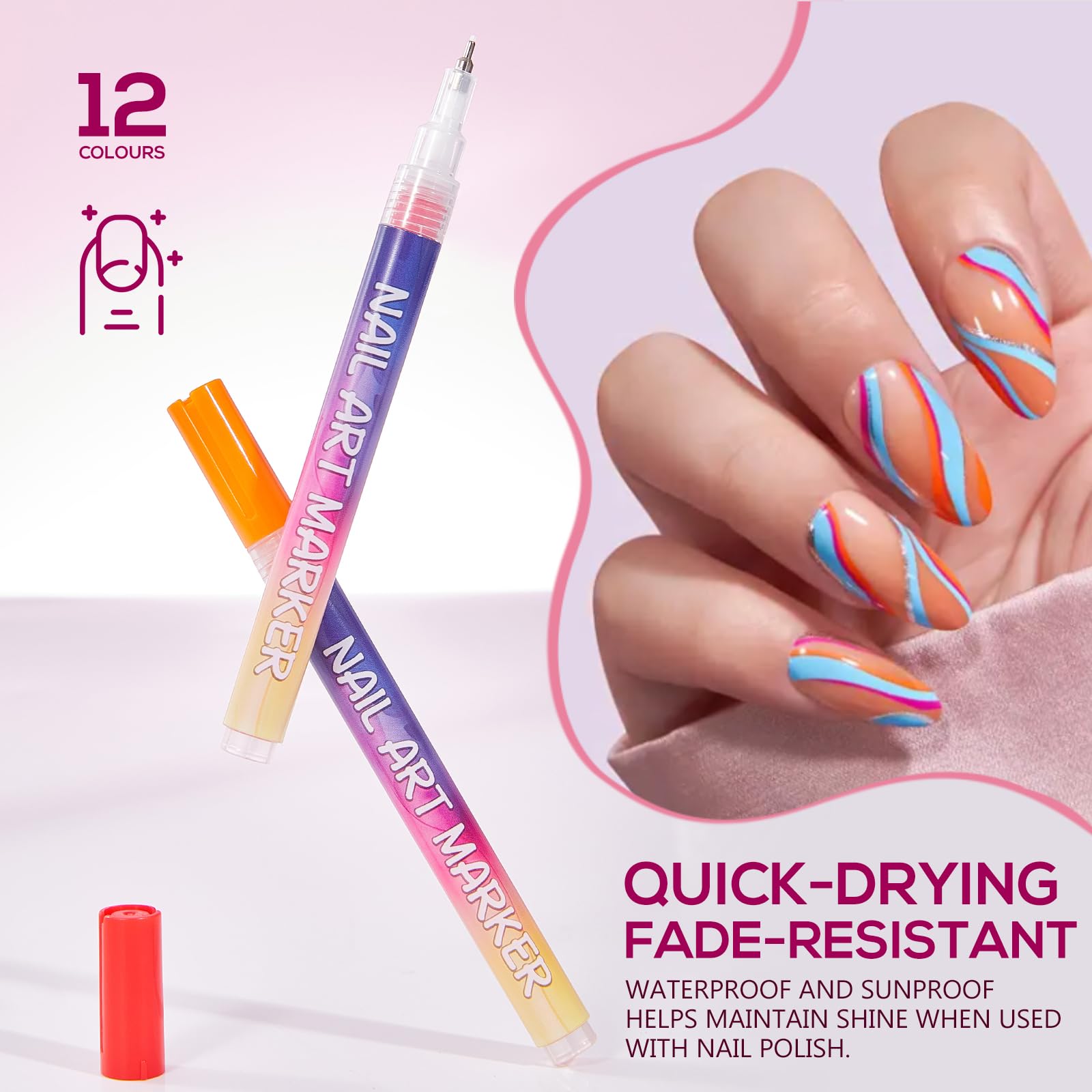 Creative DIY Taeery nail designs for women at home