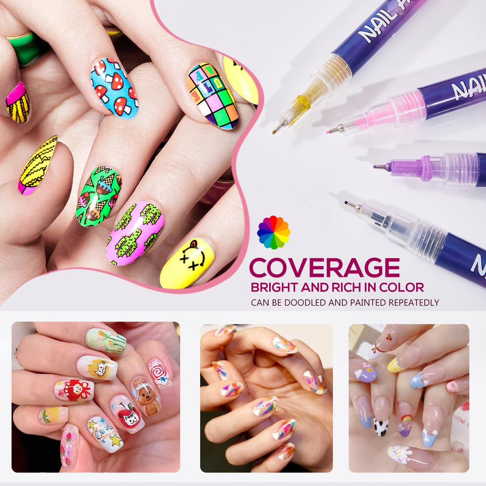 Cap removal action on Taeery nail art markers for instant start