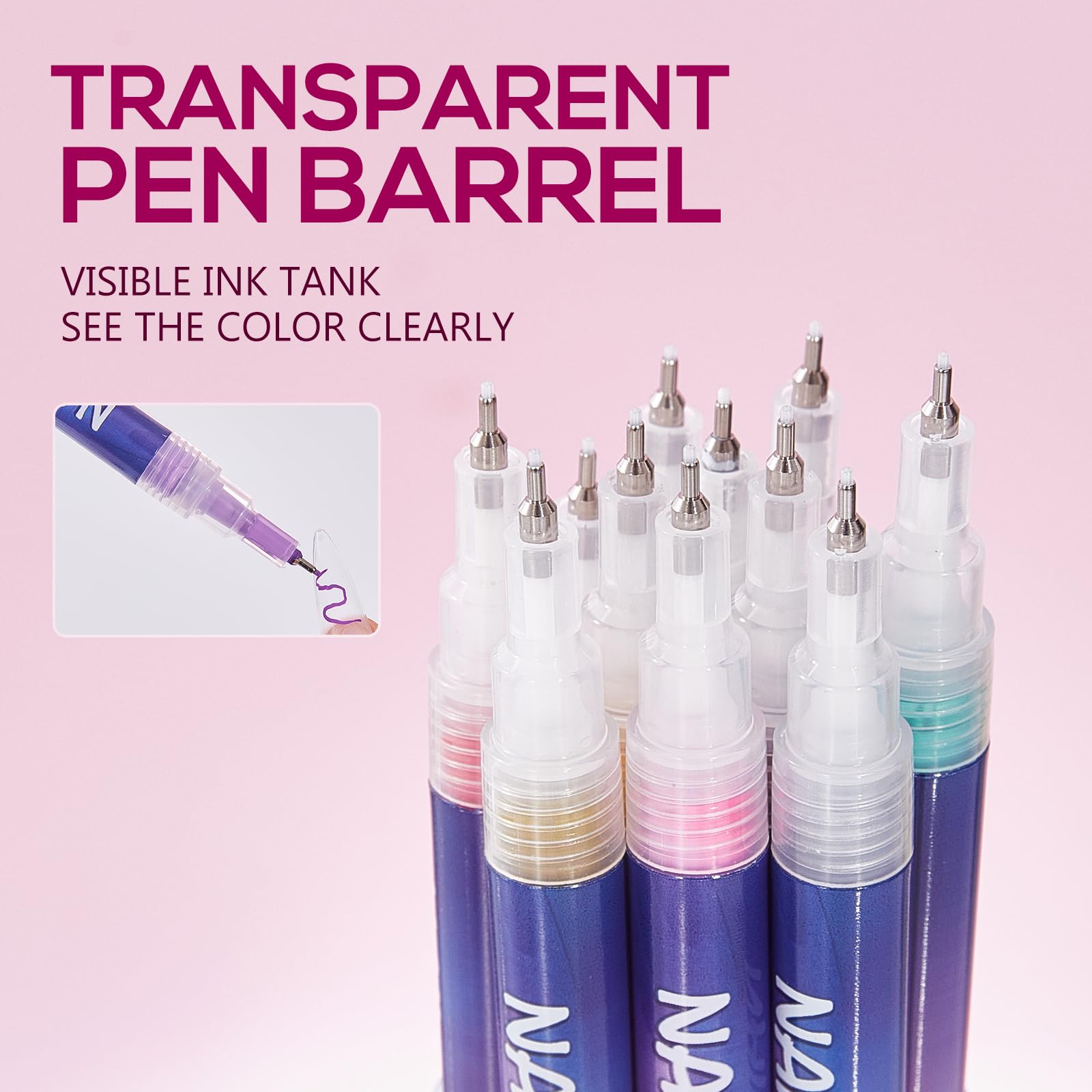 Portable Taeery nail art kit held in hand for on-the-go manicures