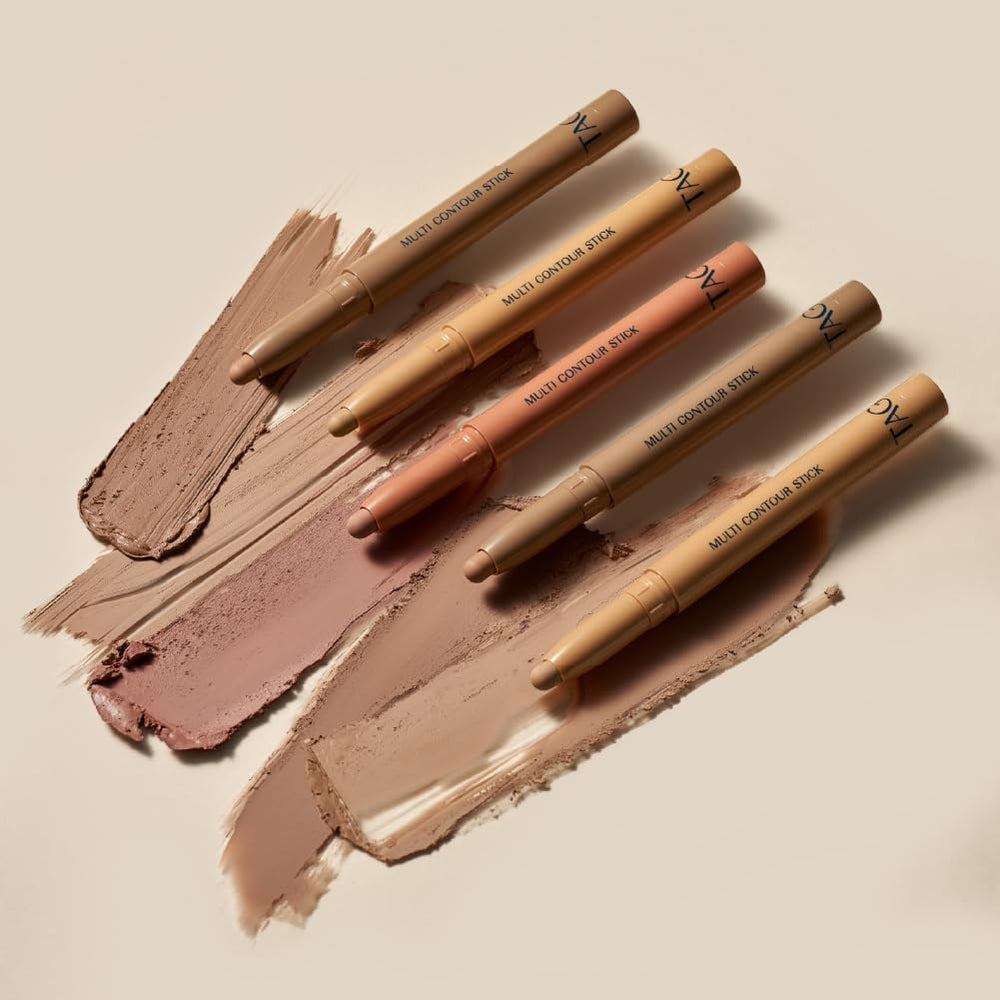 TAG Multi Contour Stick contours the eye area for precise definition.