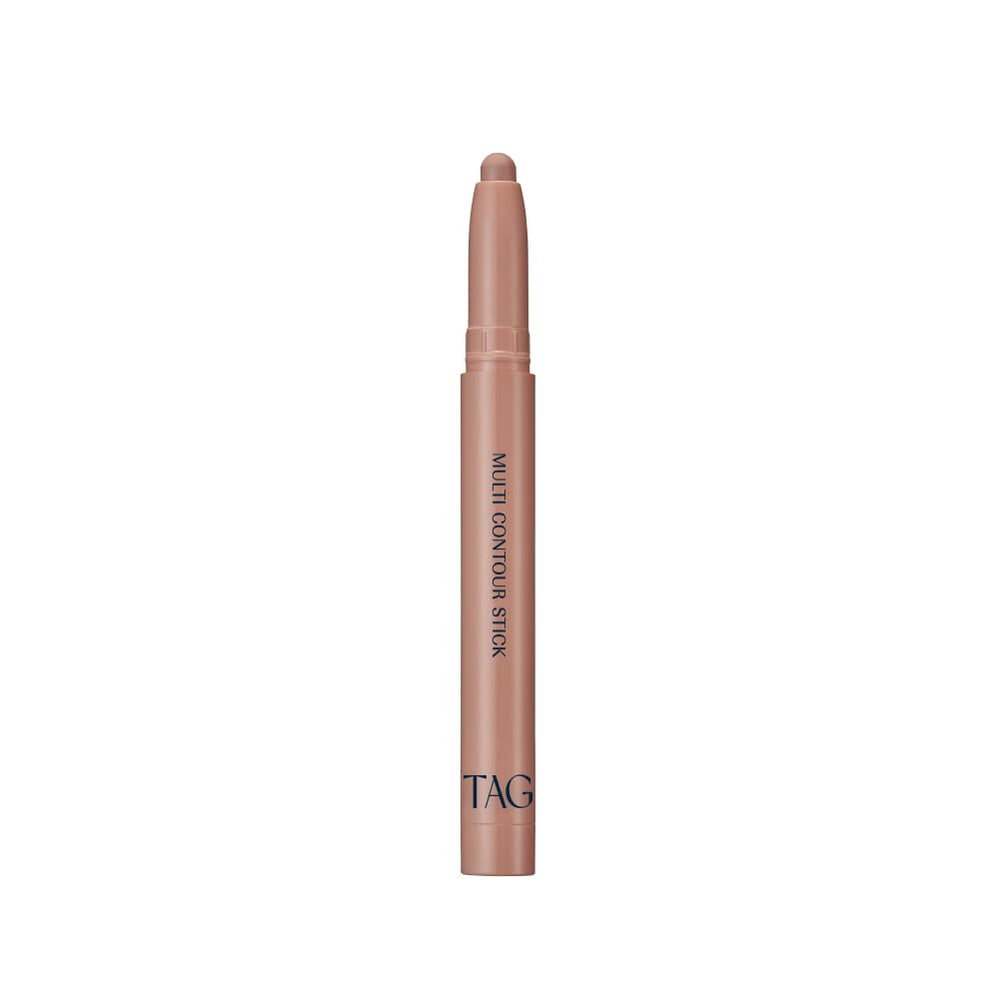 TAG Multi Contour Stick packaging close-up highlights compact design for on-the-go use.