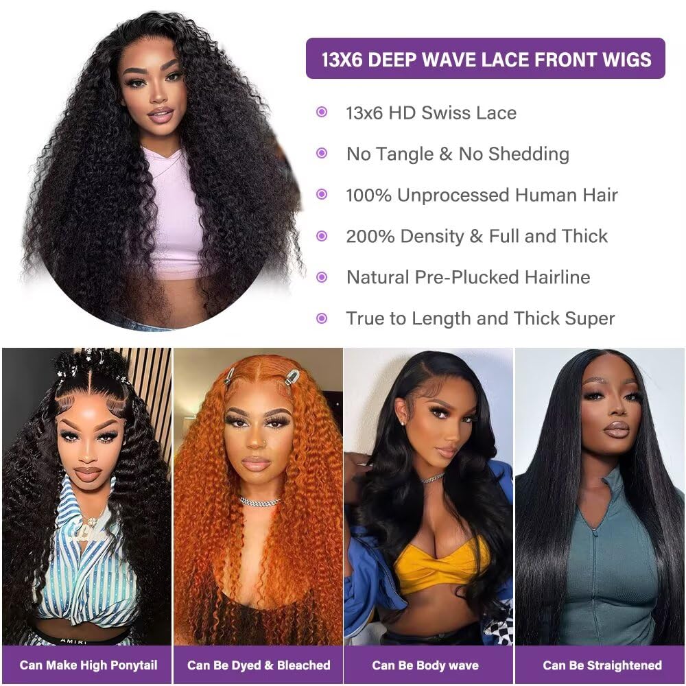 Tagota Brazilian human hair deep wave 32 inch, soft and full