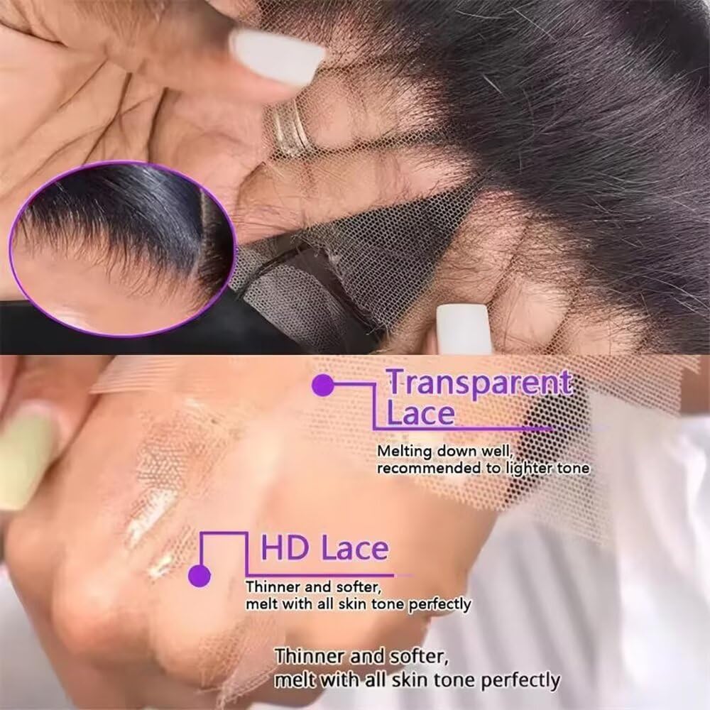 Tagota hd transparent lace close-up showing breathable, invisible finish.