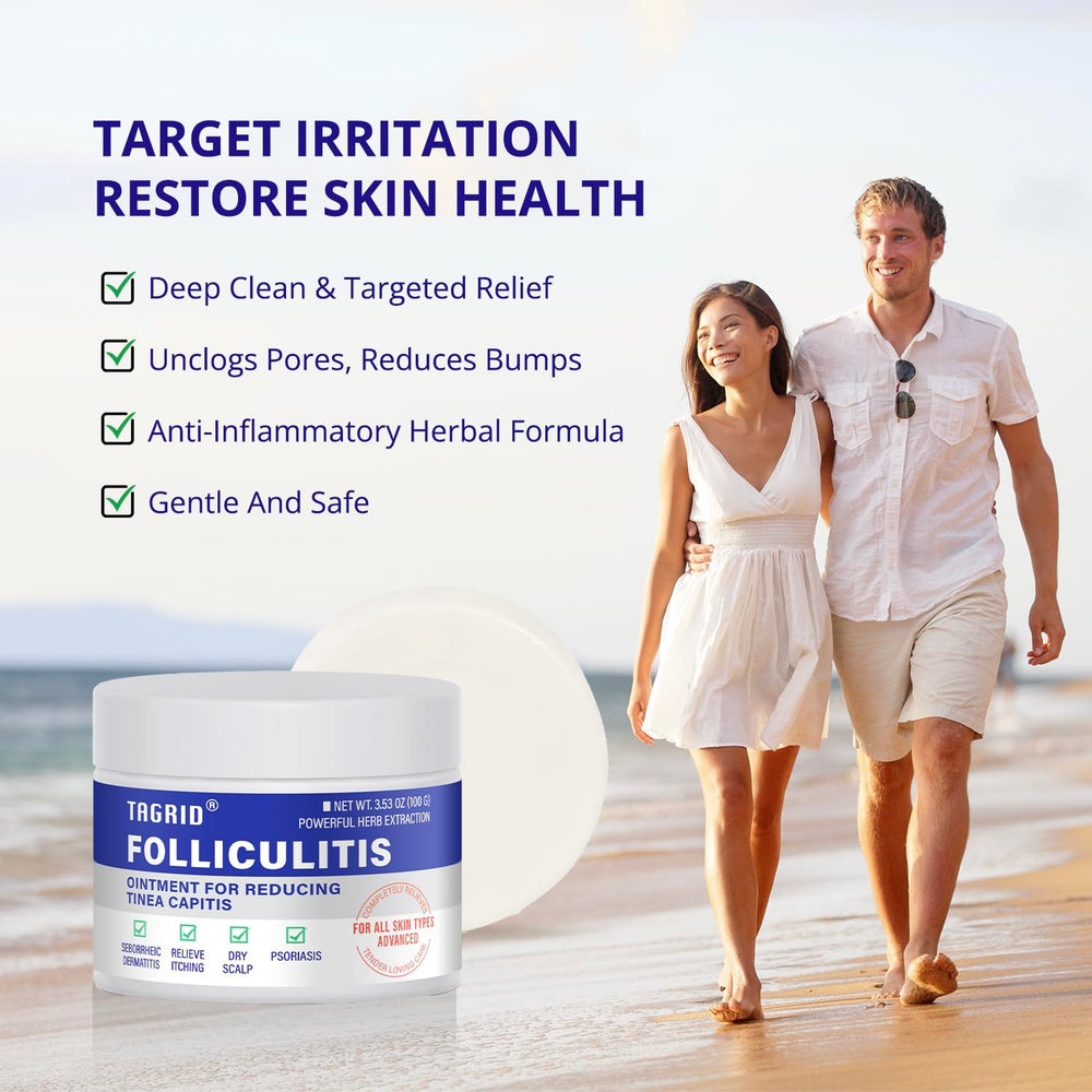 Tagrid natural organic ingredients label highlighting gentle care.