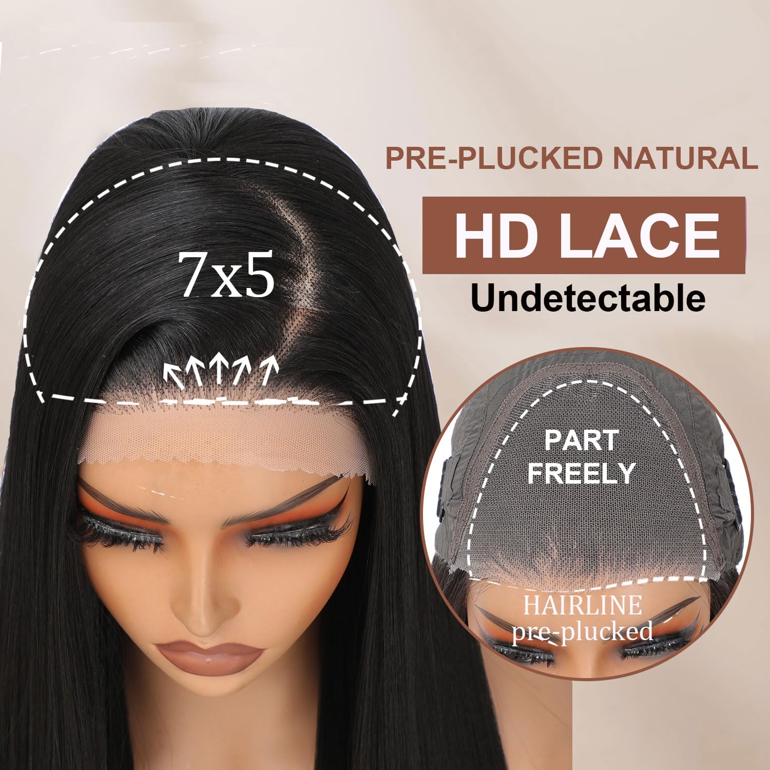 TAGUO soft synthetic fibers feel like human hair with low maintenance