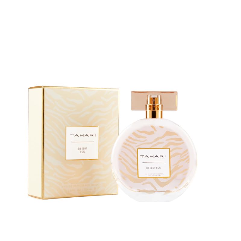TAHARI Desert Sun bottle front view for daily wear and evenings