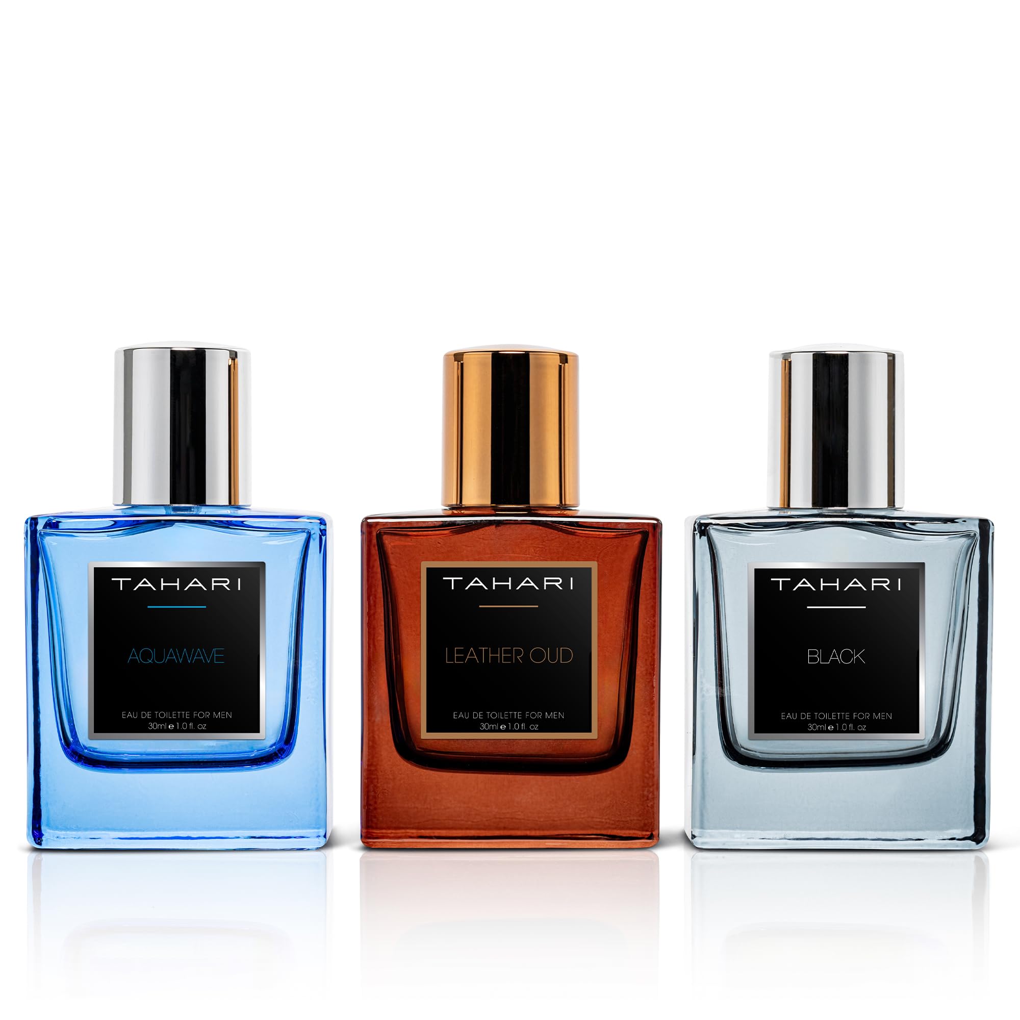 TAHARI Leather Oud bottle front showing warm, spicy elegance for evenings