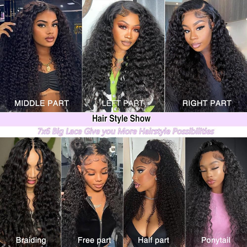 Tahikie glueless wig with adjustable straps and combs for secure wear.