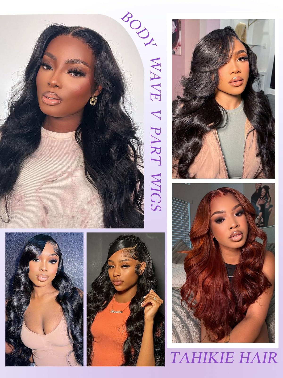 Natural color Tahikie V Part Wig, 18 inches ready to wear.