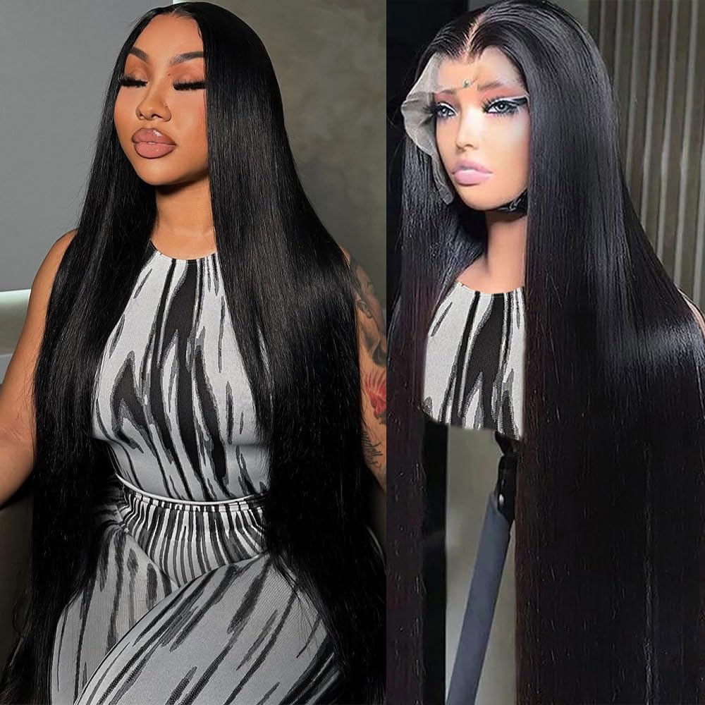 TAIKOU 30 inch lace front wig with straight hair for natural daily wear