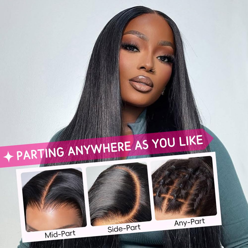 TAIKOU glueless wig with elastic band and four combs secure