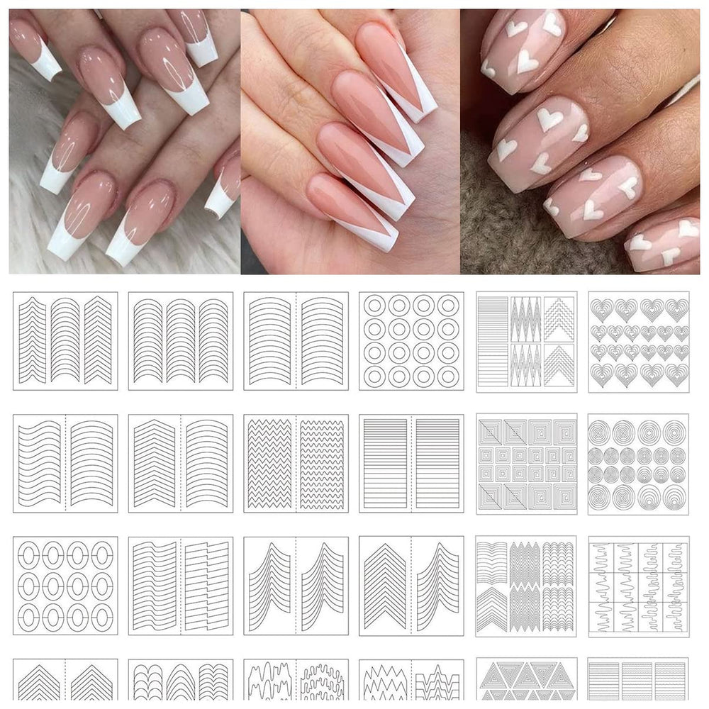 TailaiMei French tip stickers with diverse designs for easy at-home nail art