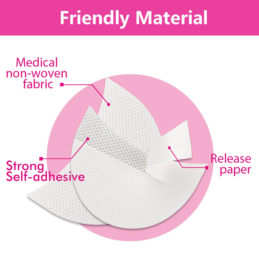 TailaiMei soft non-woven shields are gentle on the eye area.