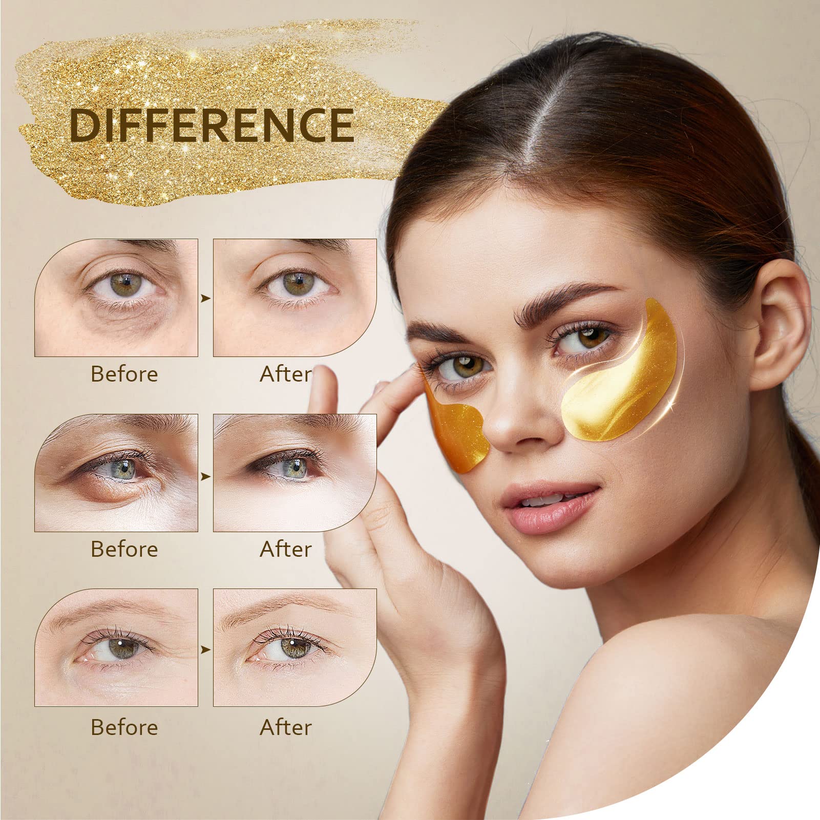 Taimand collagen and vitamins eye patch for smoother-looking under-eye skin.