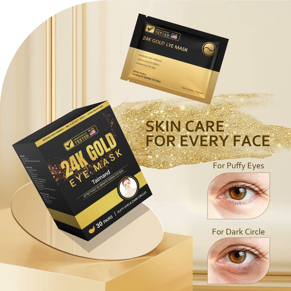 Taimand patches target dark circles and under-eye puffiness.