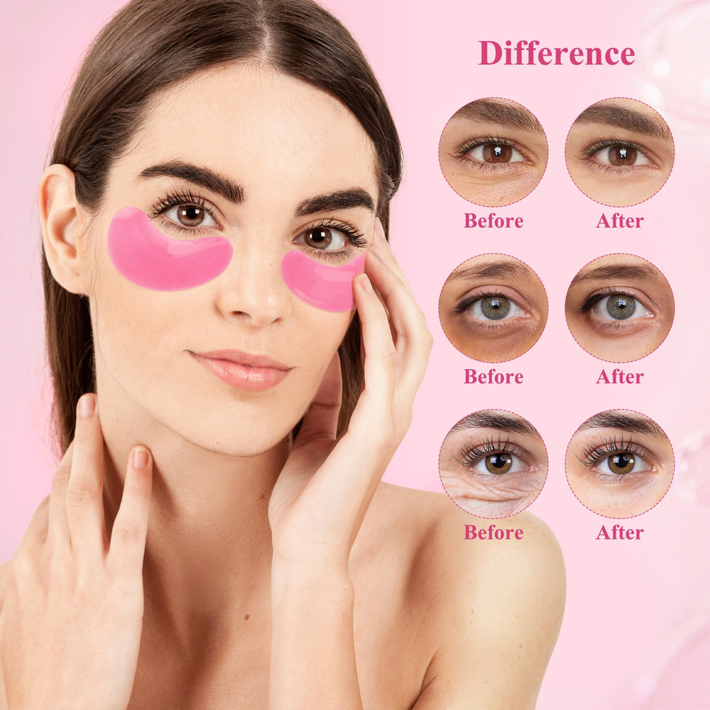 Taimand Rose under-eye patches close-up showing collagen-rich gel texture