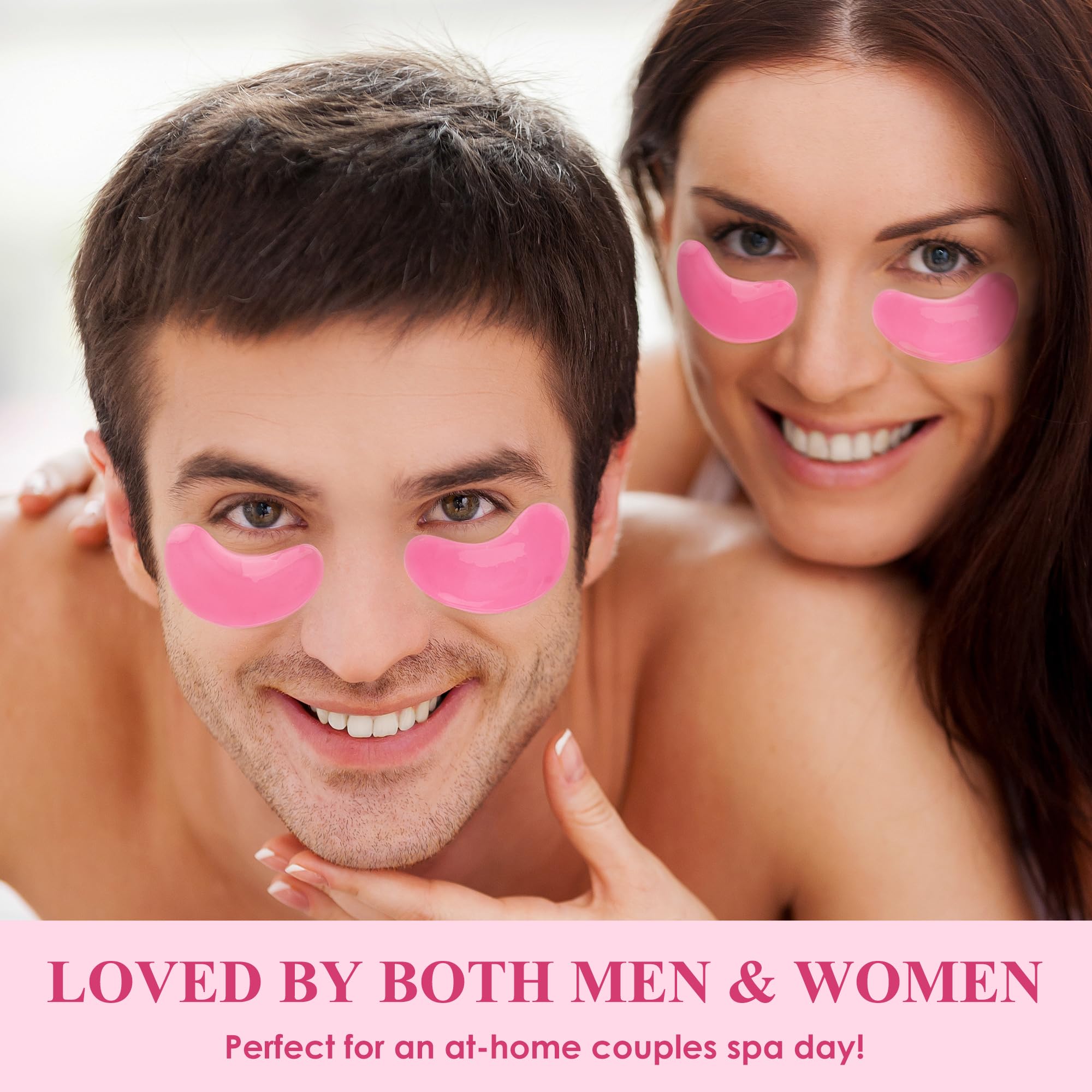 Taimand Rose under-eye patches on delicate skin to address dark circles