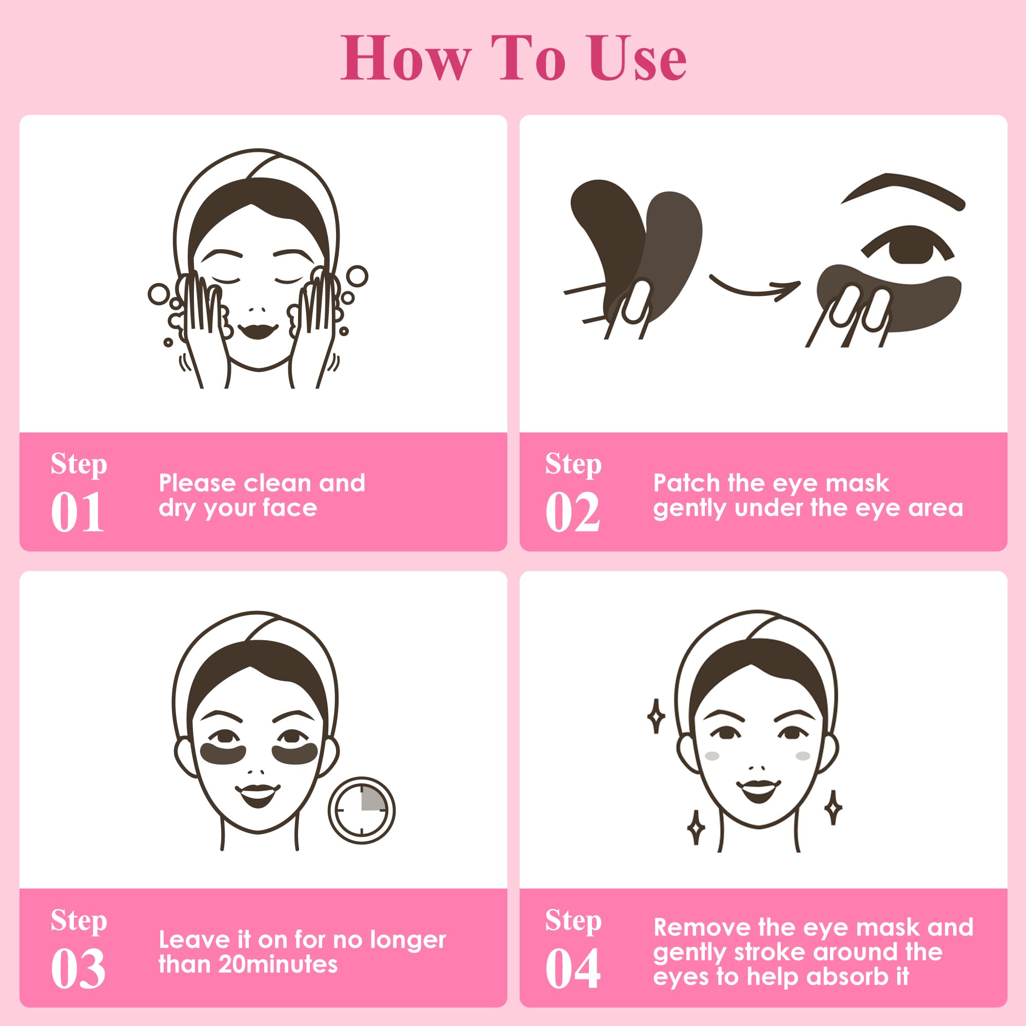 Taimand Rose under-eye patches in a morning routine to help with puffiness