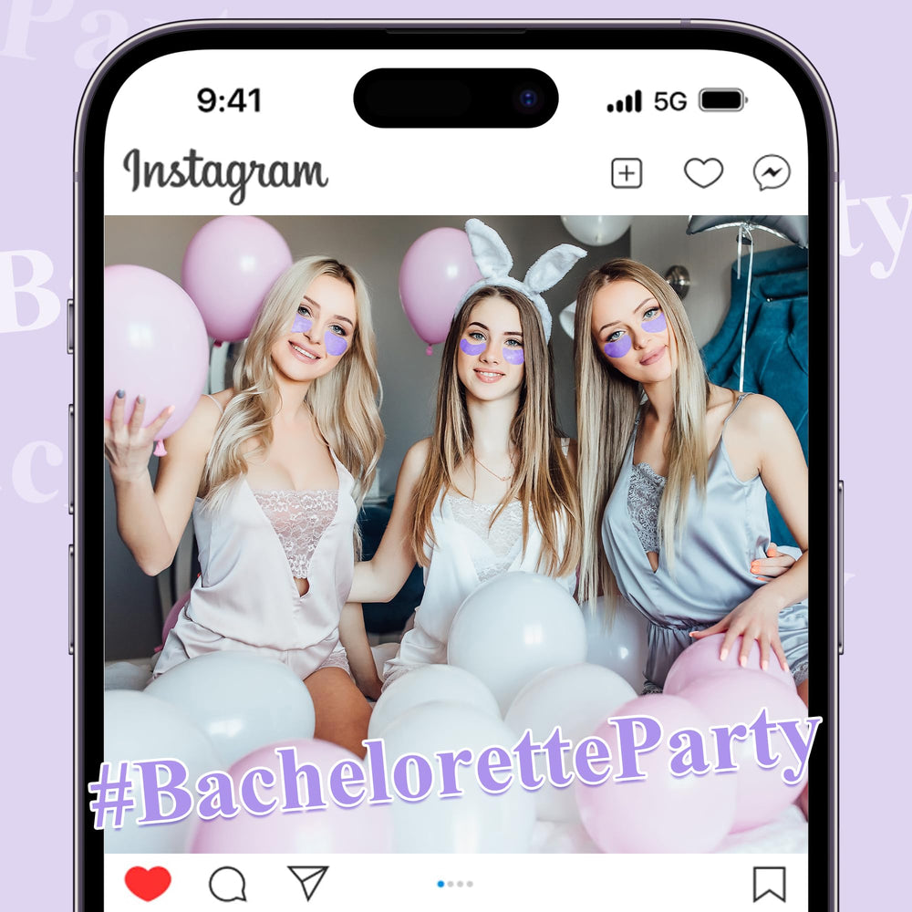 Taimand Lavender Under Eye Patches before-after use visuals suggesting smoother eye area.
