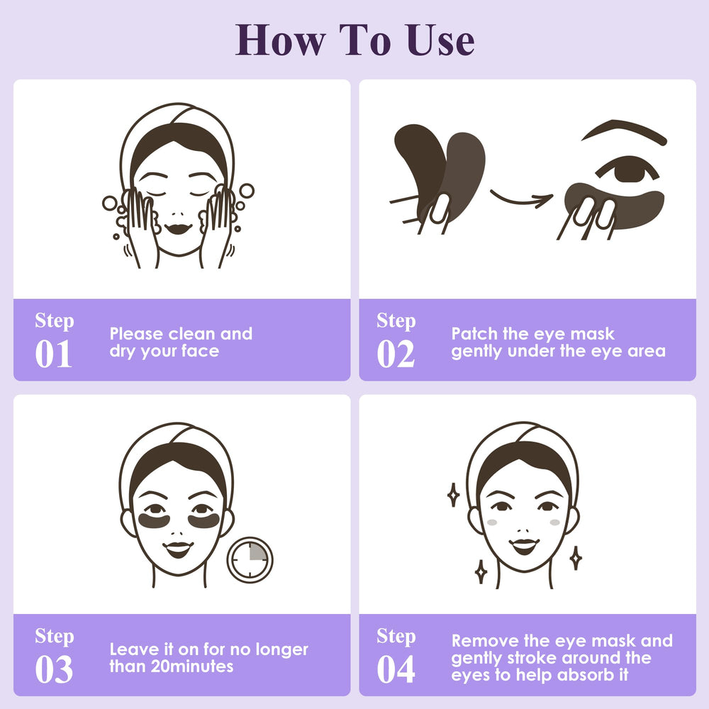 Taimand Lavender Under Eye Patches close-up texture reveals gel formula.